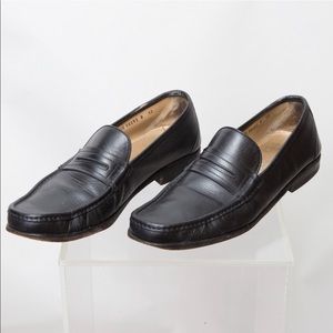 Salvatore Ferragamo Black Leather Loafers